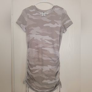 PINK Victoria Secret- Camo Ruched Side Dress